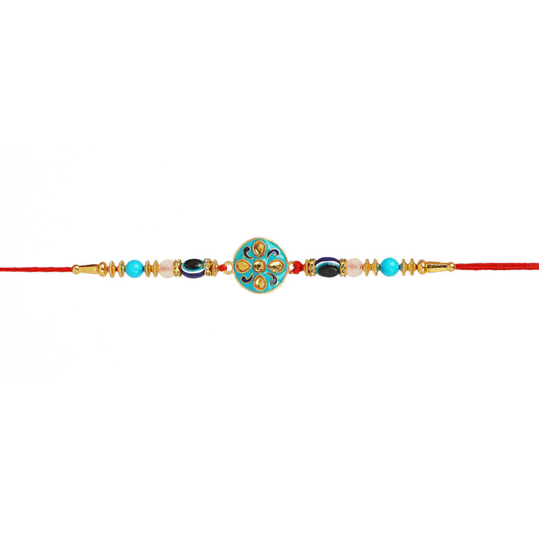 Ferosh Evil Eye Beads Rakhi with Roli Chawal