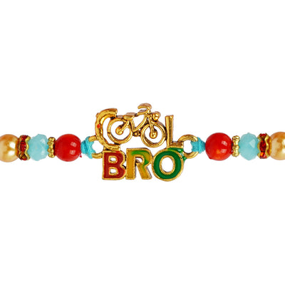 Cool Bro Cycle Motif Quirky Rakhi