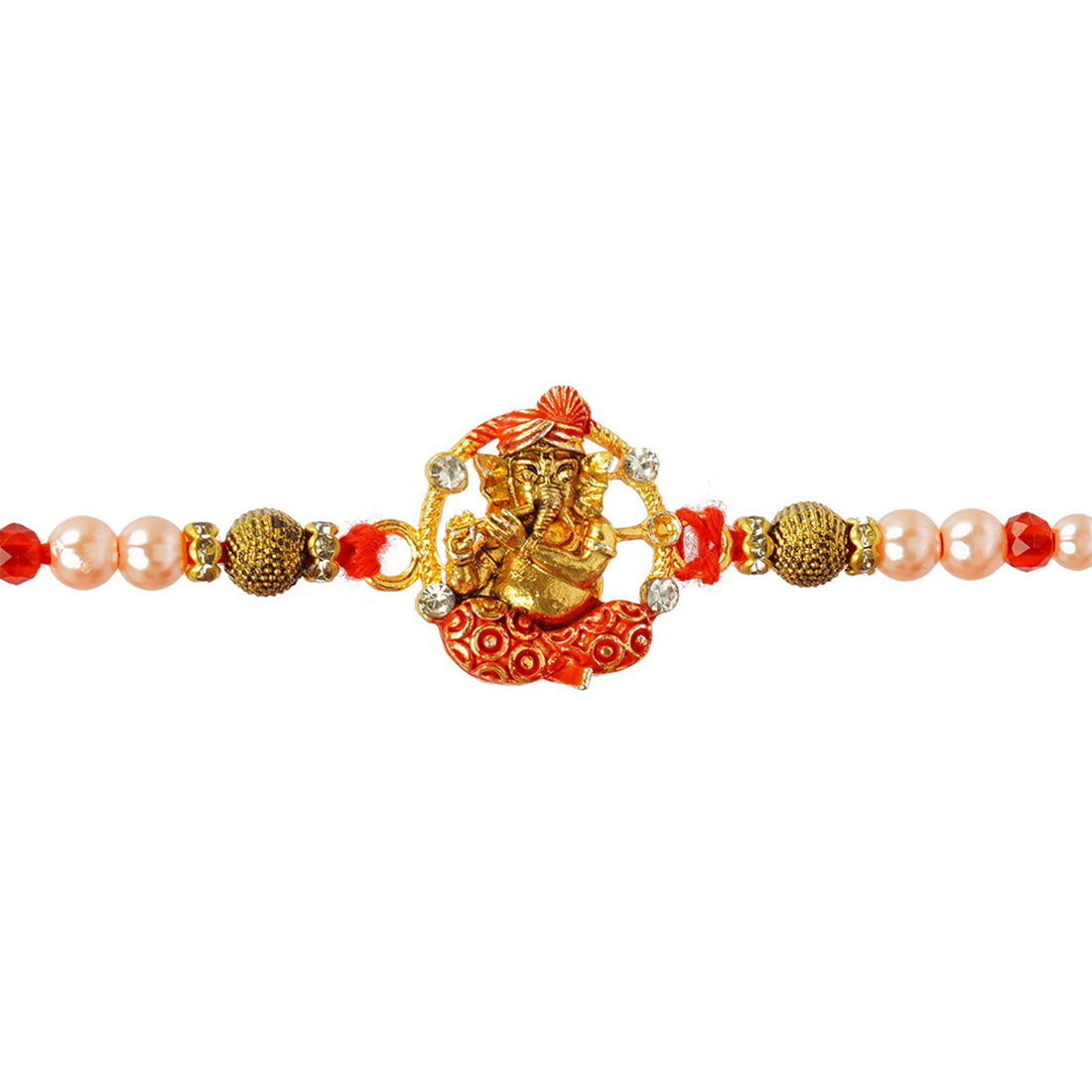 Meenakari Ganesha Religious Rakhi