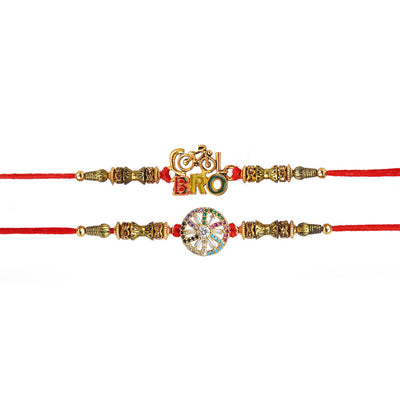 Cool Bro Quirky Wheel Rakhi Set of 2