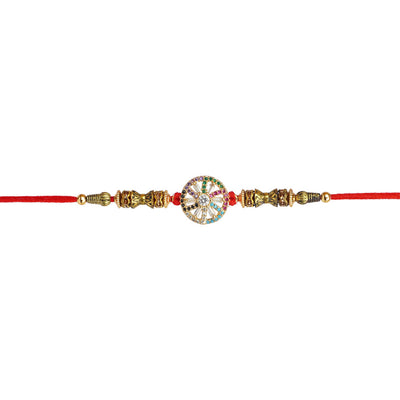 Quirky Crystal Wheel Rakhi