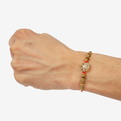 Quirky Crystal Wheel Rakhi