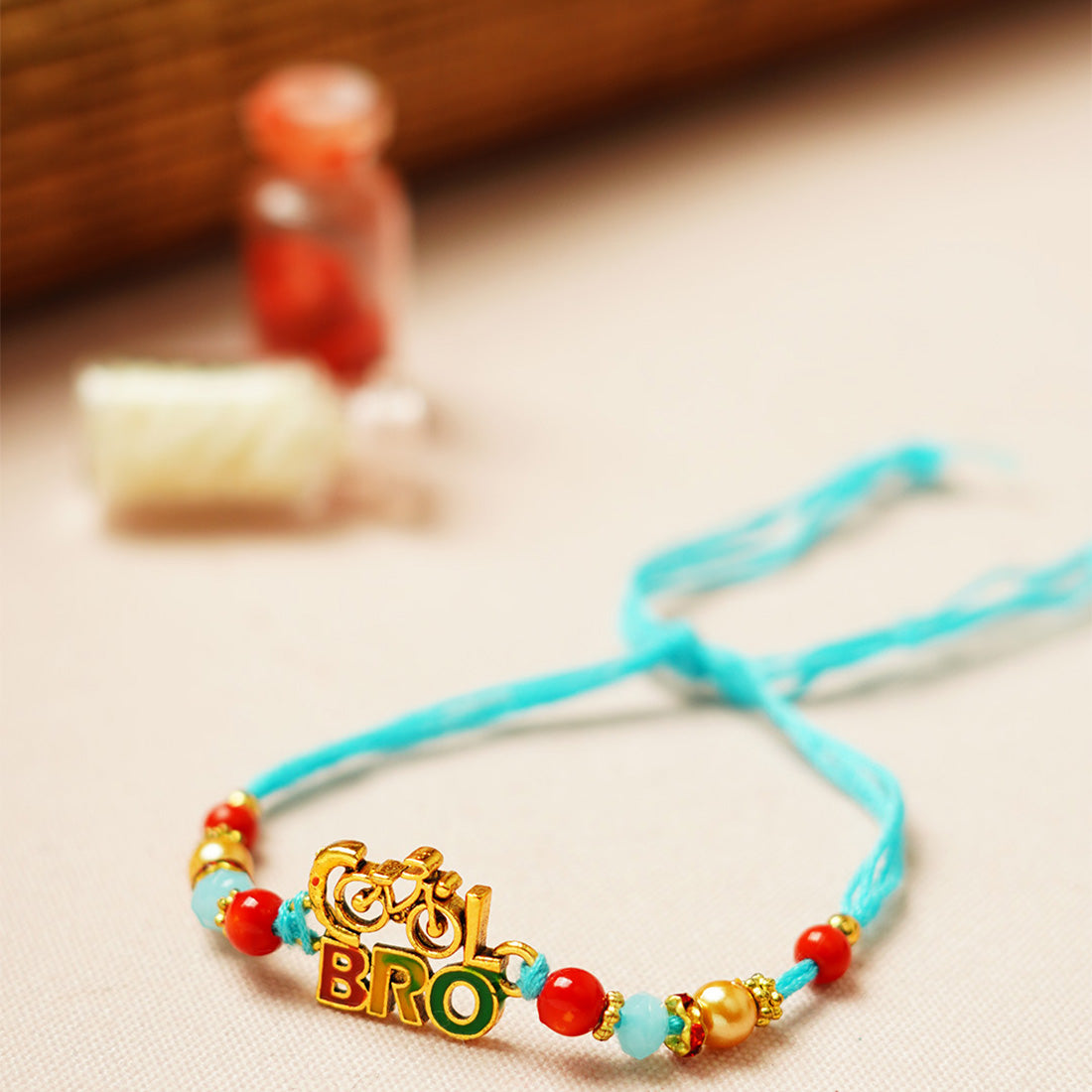 Cool Bro Cycle Motif Quirky Rakhi