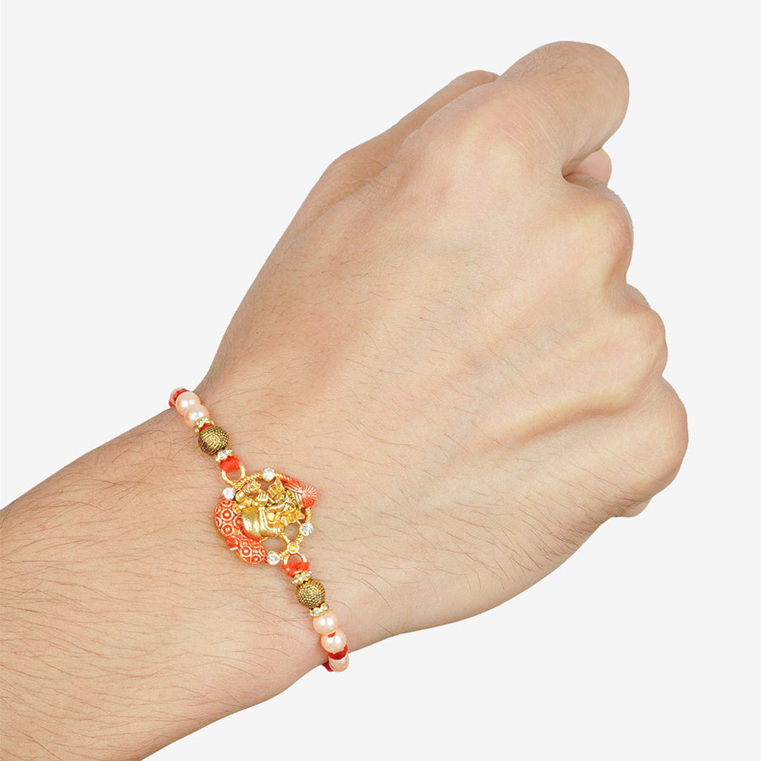 Meenakari Ganesha Religious Rakhi