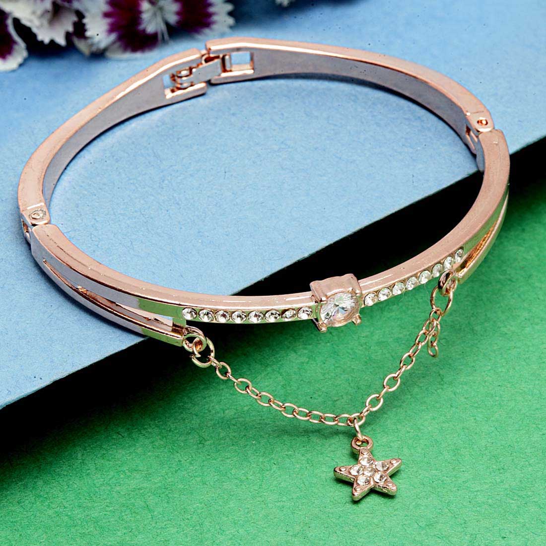 Rosegold Layered Star Bracelet