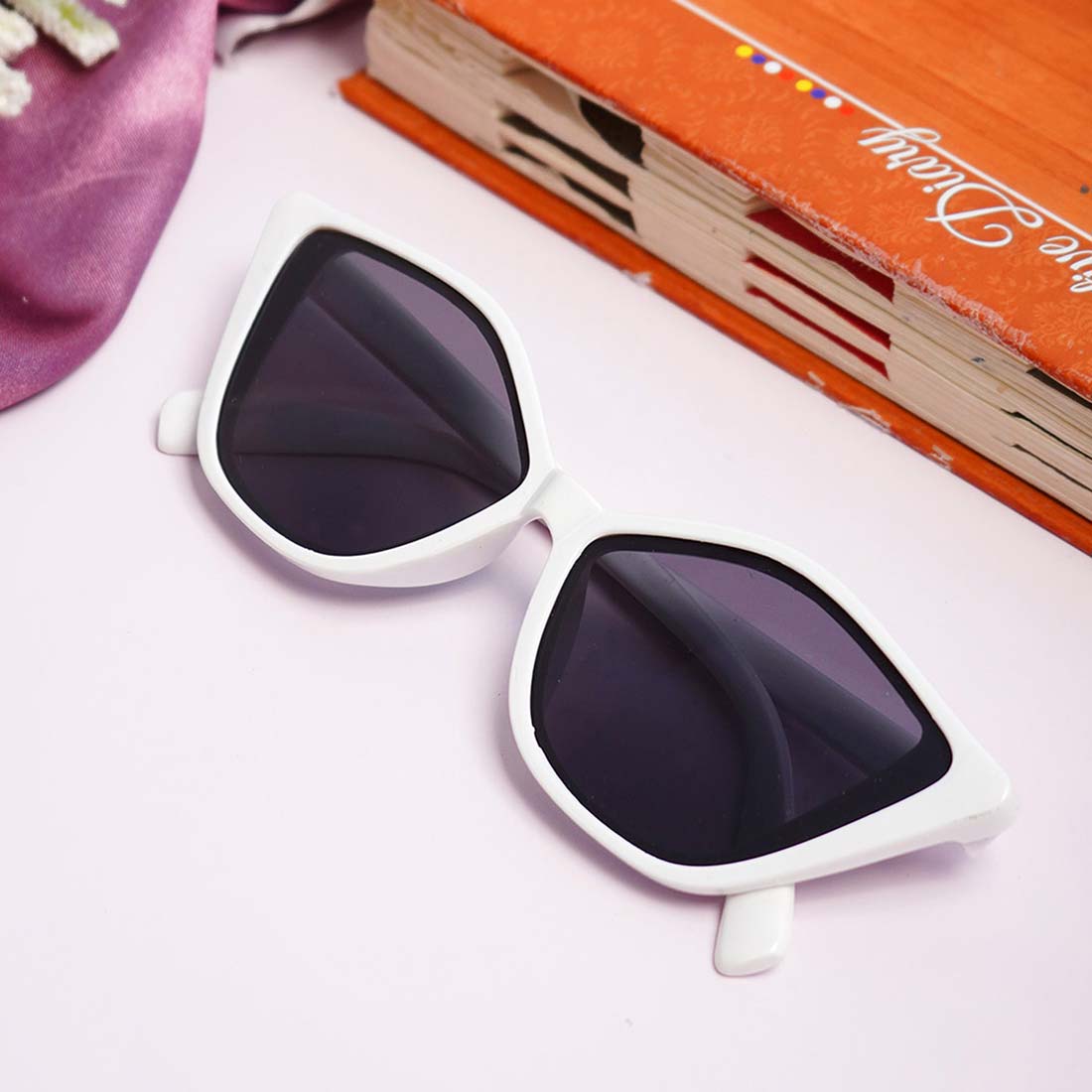 Shop White & Gray Cat Eye Shades Buy Online - Ferosh India